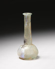 **Item Description**

Large tall-necked Roman unguentarium

**Era**

Ancient Roman Glass, late 2nd to early 3rd Century C.E.

**Condition**

Outstandi...
