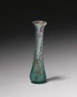 **Item Description:**

**Era:** Ancient Roman Glass (1st - 2nd Century AD)

**Description:**

This exquisite "tear vial" bottle, crafted from transluc...