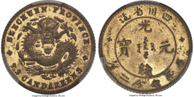 Szechuan. Kuang-hsü brass Specimen Pattern 10 Cents ND (1898) SP64 PCGS, Ferracute Machine Company (New Jersey) mint, KM-Pn9, Kann-148y, cf. L&M-350 (...