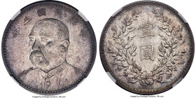 Republic Yuan Shih-kai silver Pattern Dollar Year 3 (1914) MS64 NGC, Tientsin mint, KM-Pn32, L&M-72, Kann-643, WS-0166, Wenchao-858 (rarity 3 stars). ...