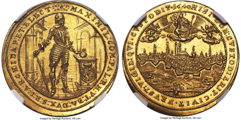 Bavaria. Maximilian I gold 5 Ducat 1640 MS64 NGC, Munich mint, KM268, Fr-196. 17...
