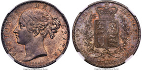 Victoria Crown 1845 MS63+ NGC, KM741, S-3882, ESC-2564 or 2566 (edge stops not visible). Of Victoria's extensive Crown series, lasting throughout her ...