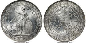 George V Trade Dollar 1911/00-B MS63 NGC, Bombay mint, KM-T5, Prid-21 OD. Of unimaginable quality for this incredibly scarce overdate, which comes to ...