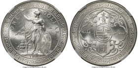 George V Trade Dollar 1934-B MS64 NGC, Bombay mint, KM-T5, Prid-29, Mars-BTD1. Despite an initial mintage in the millions, examples of this date and m...
