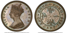 British Colony. Victoria Proof Cent 1863 PR63 Brown PCGS, KM4.1, Prid-165B. With reverse dot. Plain edge. An elusive and always sought-after Proof iss...