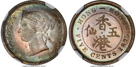 British Colony. Victoria Specimen 5 Cents 1875-H SP67 NGC, Heaton mint, KM5, cf. Prid-120 (unlisted in Proof or Specimen), Sweeny-HK4. Sitting at the ...