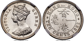 British Colony. Victoria Specimen 10 Cents 1882-H SP65 NGC, Heaton mint, KM6.3, Mars-C18. An already sought-after type in Mint State preservations, le...
