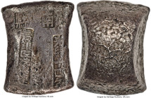 Qing Dynasty. Kuang-hsü Guangdong Fangcaoding ("Square Trough") Sycee of 8 Taels Year 14 (1888) Certified XF45 by Gong Bo Grading, cf. Cribb-Class LVI...