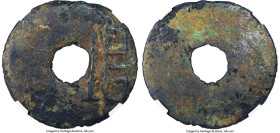 Warring States. Zhou Early Round Coin ND (350-220 BC) Certified 75 by Gong Bo Grading, City in the State of Liang, Hartill-6.3. 39.8mm. 7gm. Obverse w...