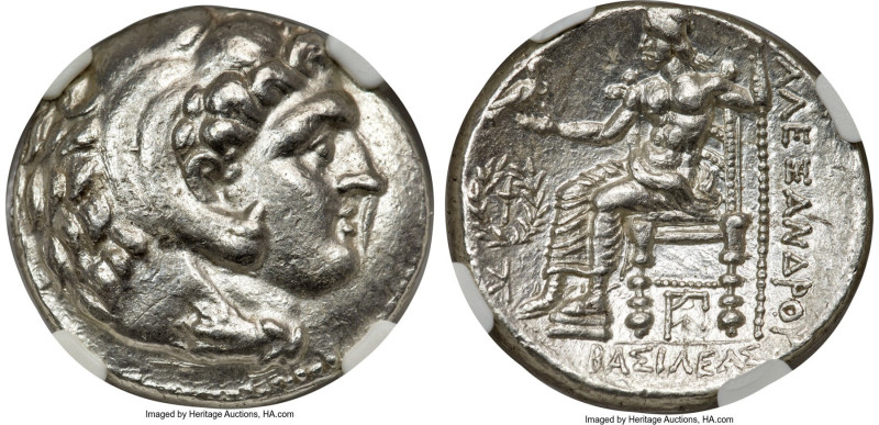 MACEDONIAN KINGDOM. Alexander III the Great (336-323 BC). AR tetradrachm (26mm, ...