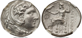 MACEDONIAN KINGDOM. Alexander III the Great (336-323 BC). AR tetradrachm (23mm, 17.02 gm, 6h). NGC AU 4/5 - 2/5. Susa, ca. 316-311 BC. Head of Heracle...