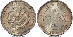 Kwangtung. Kuang-hsü Dollar ND (1890-1908) AU55 NGC, Kwangtung mint, KM-Y203, L&M-133, K-26. Local dies. Displaying misty luster and occasional toning...