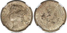 British Colony. Victoria 20 Cents 1892 AU53 NGC, London mint, KM7, Prid-44. A surprisingly luminous specimen despite gentle wear and a khaki-gray pati...