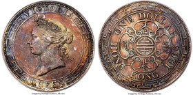 British Colony. Victoria Dollar 1866 AU Details (Polished) PCGS, KM10, Pr-1. First year of issue for this enduringly popular type with this example sh...