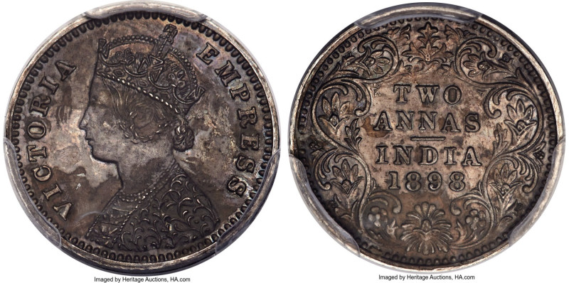 British India. Victoria Proof 2 Annas 1898-B PR62 PCGS, Bombay mint, KM488, S&W-...