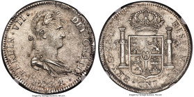 Guadalajara. Ferdinand VII "Royalist" 8 Reales 1821/2 Ga-FS MS63 NGC, Guadalajara mint, KM111.3. It is difficult to locate Guadalajaran emissions from...