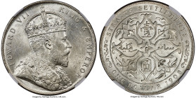British Colony. Edward VII Dollar 1908 MS63 NGC, KM26, Prid-7. A covetable and Choice representative with freely rolling luster and untoned fields, th...