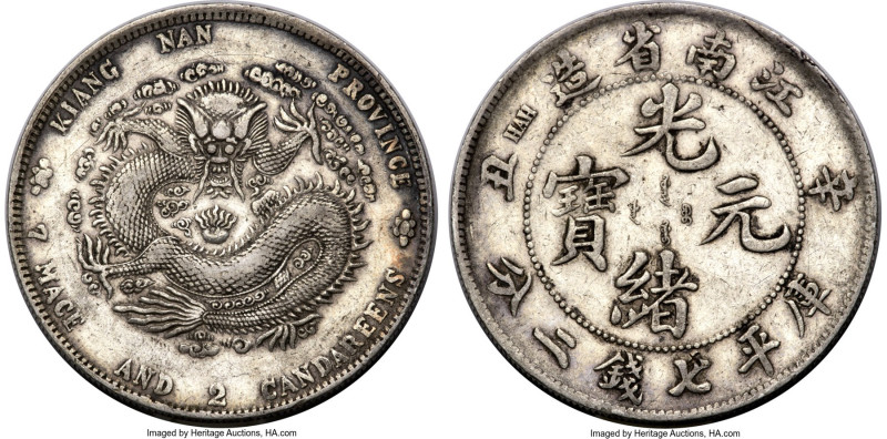 Kiangnan. Kuang-hsü Dollar CD 1901 XF Details (Cleaning) PCGS, Nanking mint, KM-...