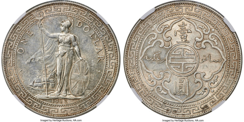 George V Trade Dollar 1912-B MS61 NGC, Bombay mint, KM-T5, Prid-22. HID098012420...