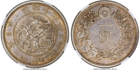 Meiji Yen Year 16 (1883) MS62 NGC, Osaka mint. KM-YA25.2, JNDA-01-10. A scarce date, not often encountered this nice. HID09801242017 © 2023 Heritage A...