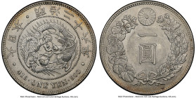 Meiji Yen Year 26 (1893) MS61 NGC, Osaka mint, KM-YA25.3, JNDA-01-10A. A scarcer year when located in Mint State, as the pleasing specimen is. HID0980...