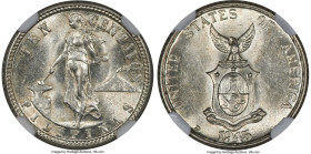 USA Administration Double Die Reverse 10 Centavos 1945-D MS62 NGC, KM181, Allen-9.05b. This is the rare Double Die #1 variety, with pronounced doublin...