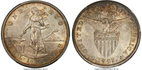 USA Administration Peso 1903-S MS63 PCGS, San Francisco mint, KM168. A wonderful rendition in a most appreciable Choice Mint State assignment. HID0980...