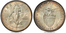 USA Administration Peso 1908-S MS62 PCGS, San Francisco mint, KM172. HID09801242017 © 2023 Heritage Auctions | All Rights Reserved