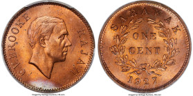 British Protectorate. Charles V. Brooke Cent 1927-H MS65 Red PCGS, Heaton mint, KM18, Prid-53. HID09801242017 © 2023 Heritage Auctions | All Rights Re...