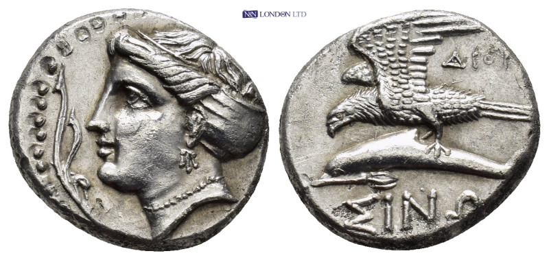 PAPHLAGONIA, Sinope. Circa 330-300 BC. AR Drachm (17mm, 5.97 g). Dio-, magistrat...