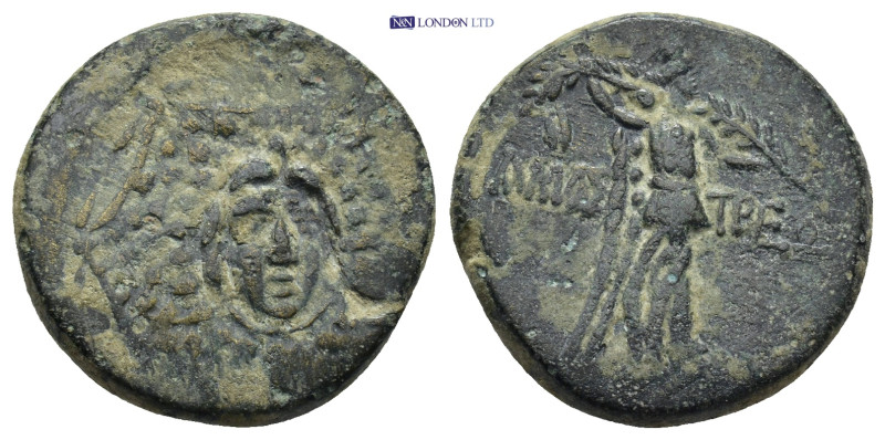 Paphlagonia. Amastris circa 85-65 BC. Bronze AE (7.96 Gr. 21mm.) 
Aegis with Gor...