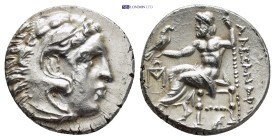 KINGS OF MACEDON. Alexander III the Great (336-323 BC). AR drachm (18mm, 4.3 g). Posthumous issue of Abydus, ca. 310-297 BC. Head of Heracles right, w...