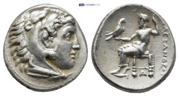 KINGS OF MACEDON. Alexander III 'the Great' (336-323 BC). AR Drachm. (17mm, 4.14 g) Side. Obv: Head of Herakles right, wearing lion skin. Rev: AΛΕΞΑΝΔ...