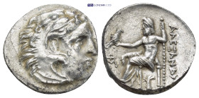 KINGS OF MACEDON. Alexander III ‘the Great’, 336-323 BC. Drachm (18mm, 4.2 g), Abydos, struck under Lysimachos, circa 301-297. Head of Herakles to rig...