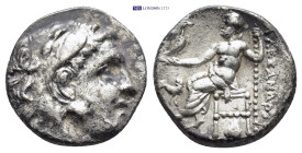 KINGS OF MACEDON. Alexander III 'the Great' (336-323 BC). Drachm. (16mm, 4.14 g) Abydos mint. Obv: Head of Herakles right, wearing lion skin. Rev: AΛE...