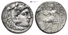 KINGS OF MACEDON. Alexander III ‘the Great’, 336-323 BC. Drachm (16mm, 4.15 g), Magnesia ad Maeandrum, struck by Antigonos I Monophthalmos, circa 319-...