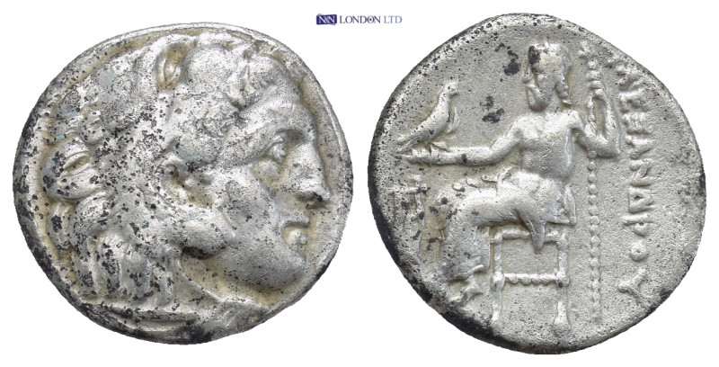 Kings of Macedon, Alexander III 'the Great', AR Drachm,(16mm, 4.0 g). 336-323 BC...