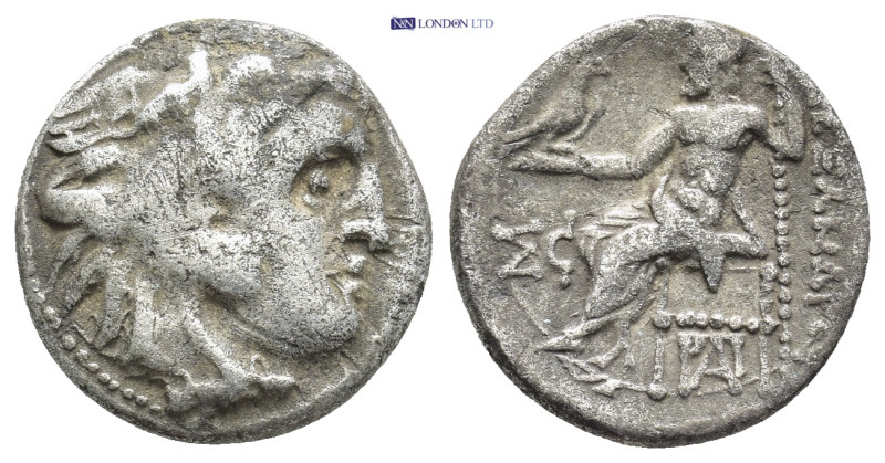 Kings of Macedon. Kolophon. Alexander III "the Great" 336-323 BC. Drachm AR (17m...