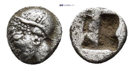 IONIA, Phokaia. Circa 625/0-522 BC. AR Obol (5mm, 0.30 g). Female head left, wea...