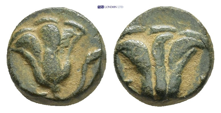 ISLANDS off CARIA, Rhodos. Rhodes. Circa 205-200(?) BC. AE (1.59 Gr. 9mm.).
 Ros...