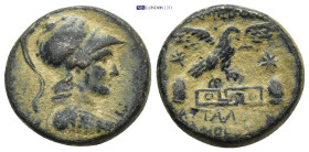 PHRYGIA. Apameia. AE (21mm, 8.06 g). Attaloy and Bianoros, magistrates. Circa 88-40 BC. Obv: Helmeted bust of Athena right. Rev: AΠΑΜΕΩN / ATTAΛOY / B...
