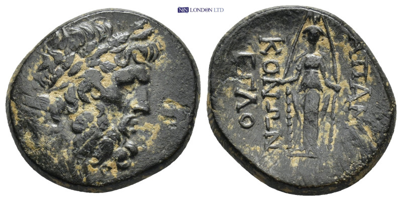 Phrygia, Apameia, AE (22mm, 7.45 g). Magistrates Konon and Eglo.. Laureate head ...