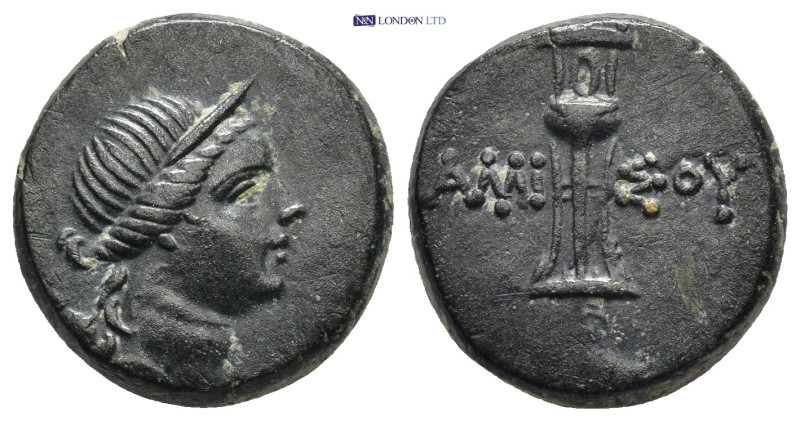 Pontos, Amisos, c. 125-100 BC. Æ (19mm, 8.5 g). Bust of Artemis r., bow and quiv...