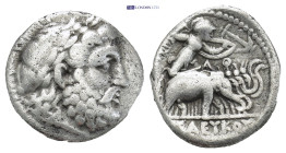 SELEUKID KINGDOM. Seleukos I Nikator (312-281 BC). AR Drachm. (16mm, 4.0 g) Seleukeia on the Tigris II. Obv: Laureate head of Zeus right. Rev: BAΣIΛEΩ...