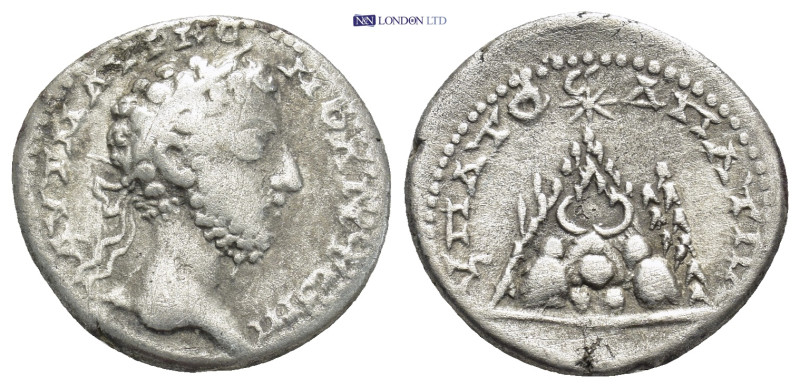 CAPPADOCIA. Caesarea. Commodus (177-192). Drachm. (19mm, 4.27 g) Obv: AVΤ Μ ΑVΡ ...