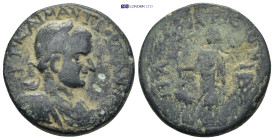 LYCIA. Patara. Gordian III, 238-244. (18.2 Gr. 29mm.)
 Laureate, draped and cuirassed bust of Gordian III to right, seen from behind. 
Rev. Apollo sta...
