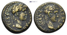 MYSIA. Germe. Titus and Domitian (Caesares, 69-79 and 69-81). Ae. Obv: AYTO KAI CEBAC. Laureate head of Titus right, grain ear in front. Rev: AYTO KAI...