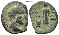 PAMPHYLIA, Aspendos. Antoninus Pius(?) (138-161 AD) AE. (4.12 Gr. 20mm.) 
Laureate head of Antoninus Pius, right. 
Rev. ΑϹ; Apollo standing, right; be...