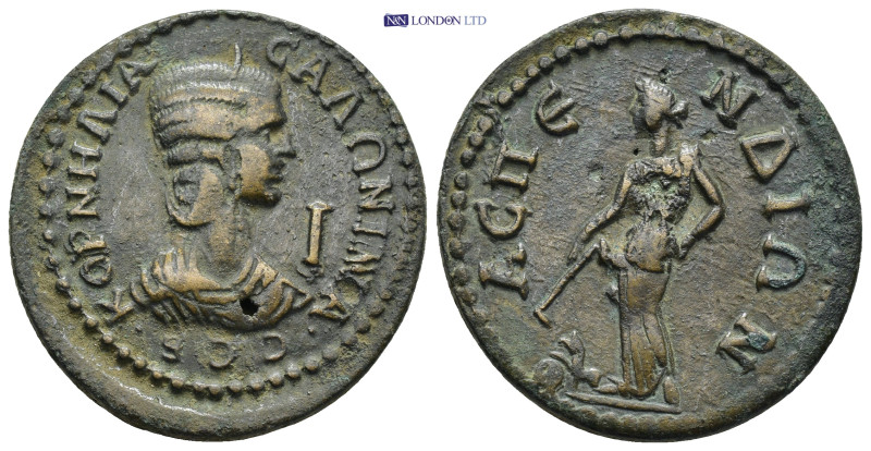 PAMPHYLIA, Aspendus. Salonina. Augusta, AD 254-268. AE (17.6 Gr. 31mm.)
Draped b...