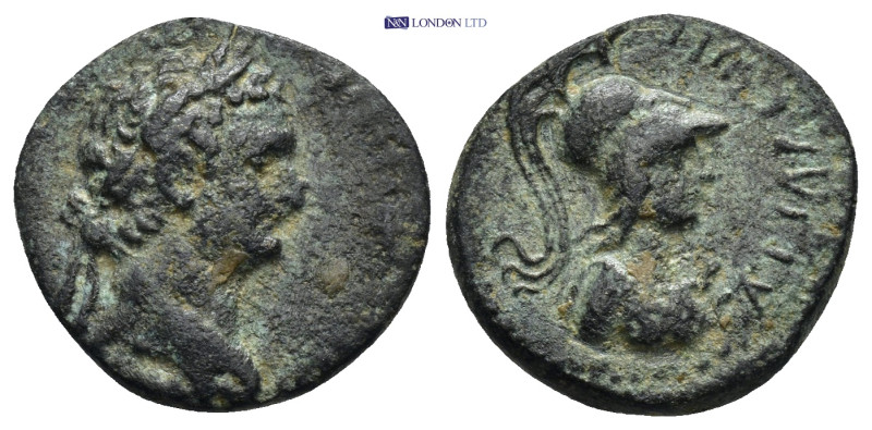 PAMPHYLIA. Attalea. Domitian (81-96). Ae. Obv: Laureate head of Domitian right. ...